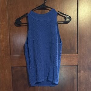 Blue Sleeveless Women's Top